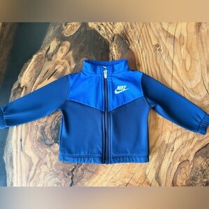 Nike Baby Jacket 12 Months Blue Zip Up Fleece Toddler
